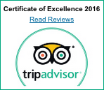 Certificado de Excelencia de Trip Advisor 2016